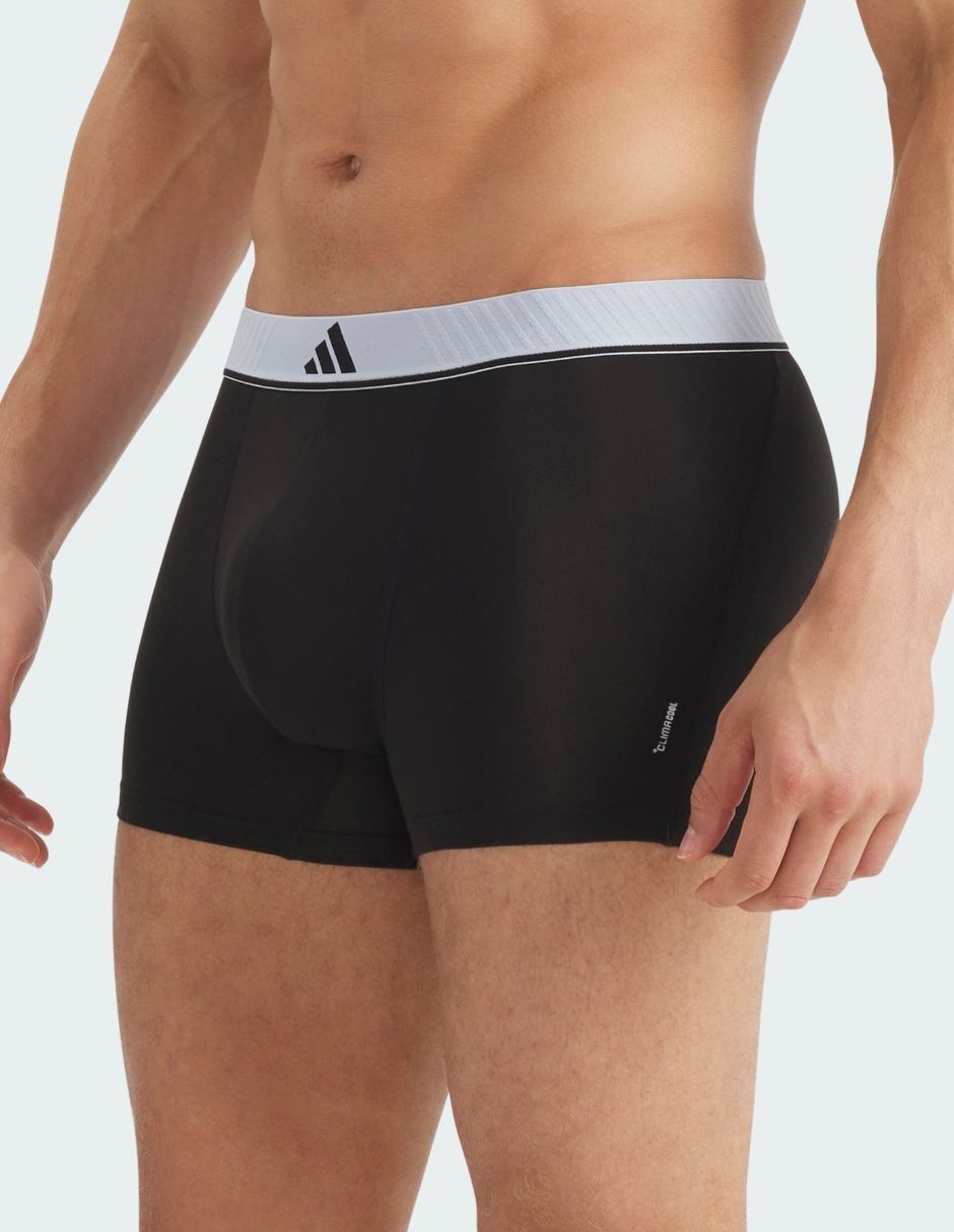 Bóxer trunk adidas de algodón y spandex para hombre 3 piezas