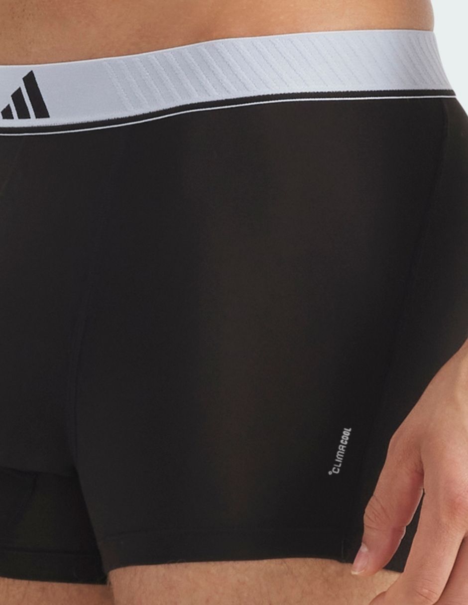 Bóxer trunk adidas de algodón y spandex para hombre 3 piezas