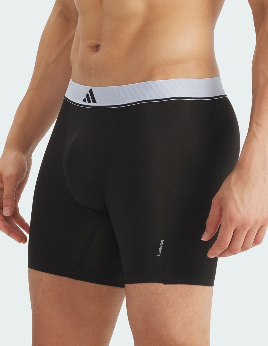 Bóxer adidas de algodón y spandex para hombre 3 piezas
