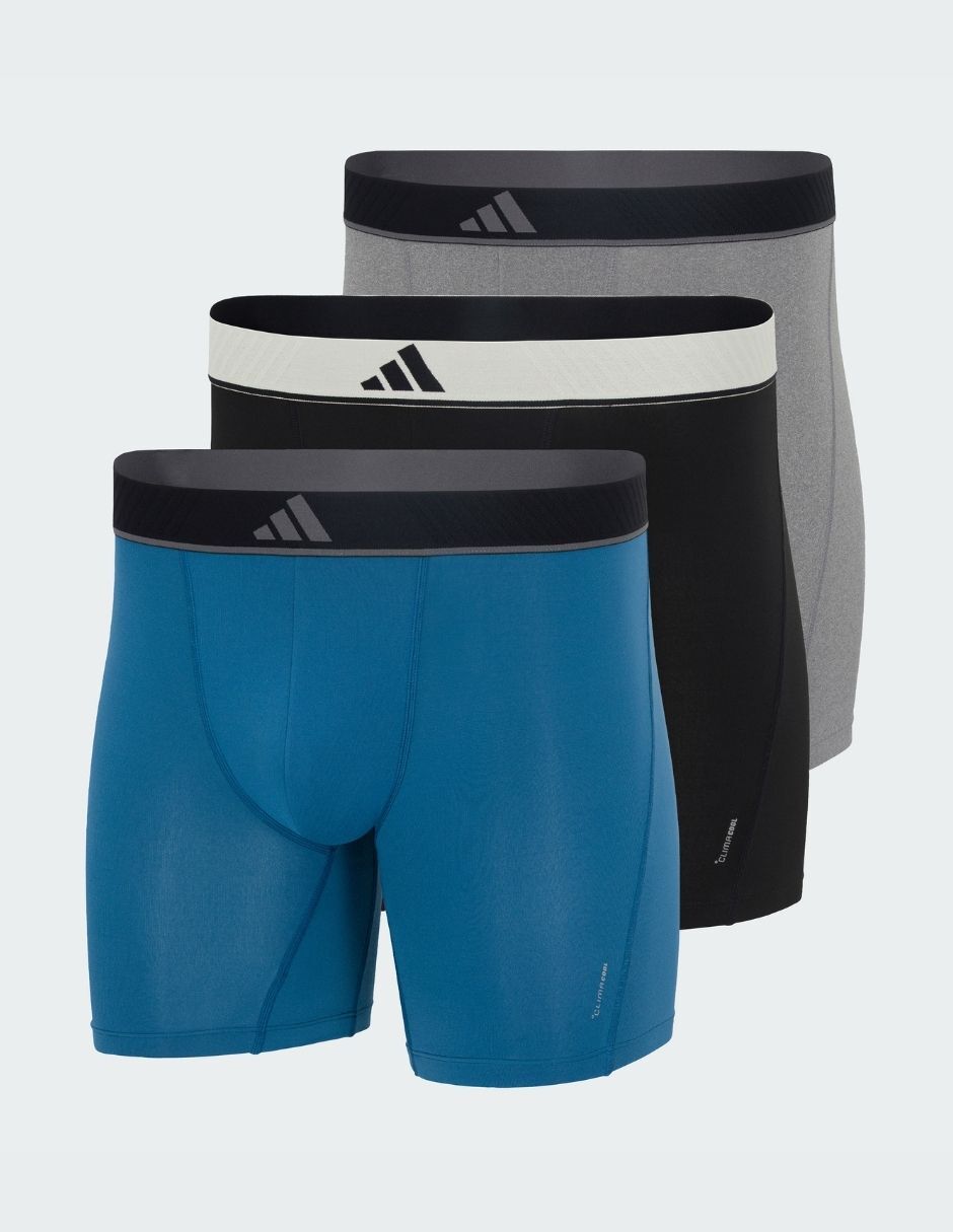 Bóxer adidas de algodón y spandex para hombre 3 piezas