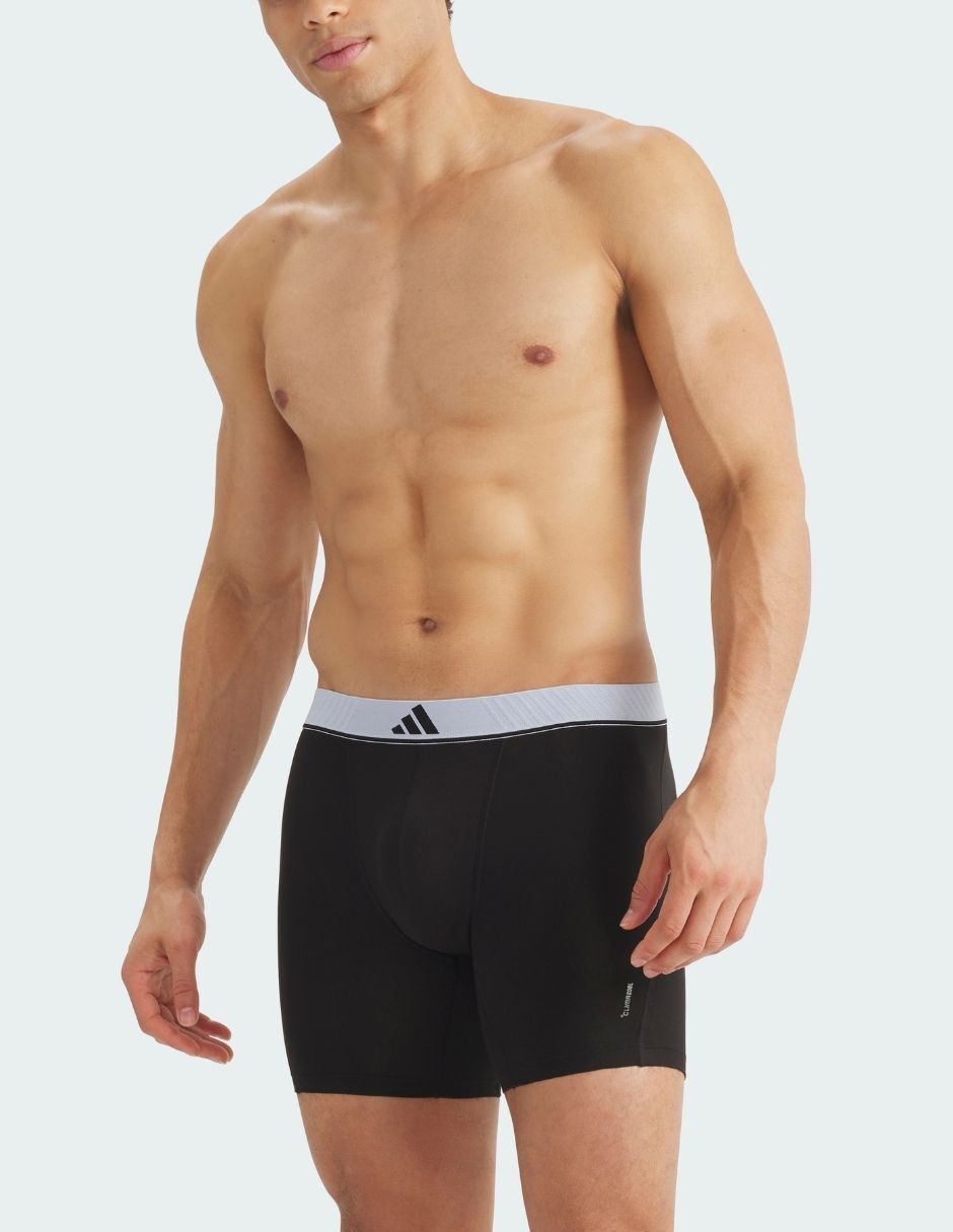 Bóxer adidas de algodón y spandex para hombre 3 piezas