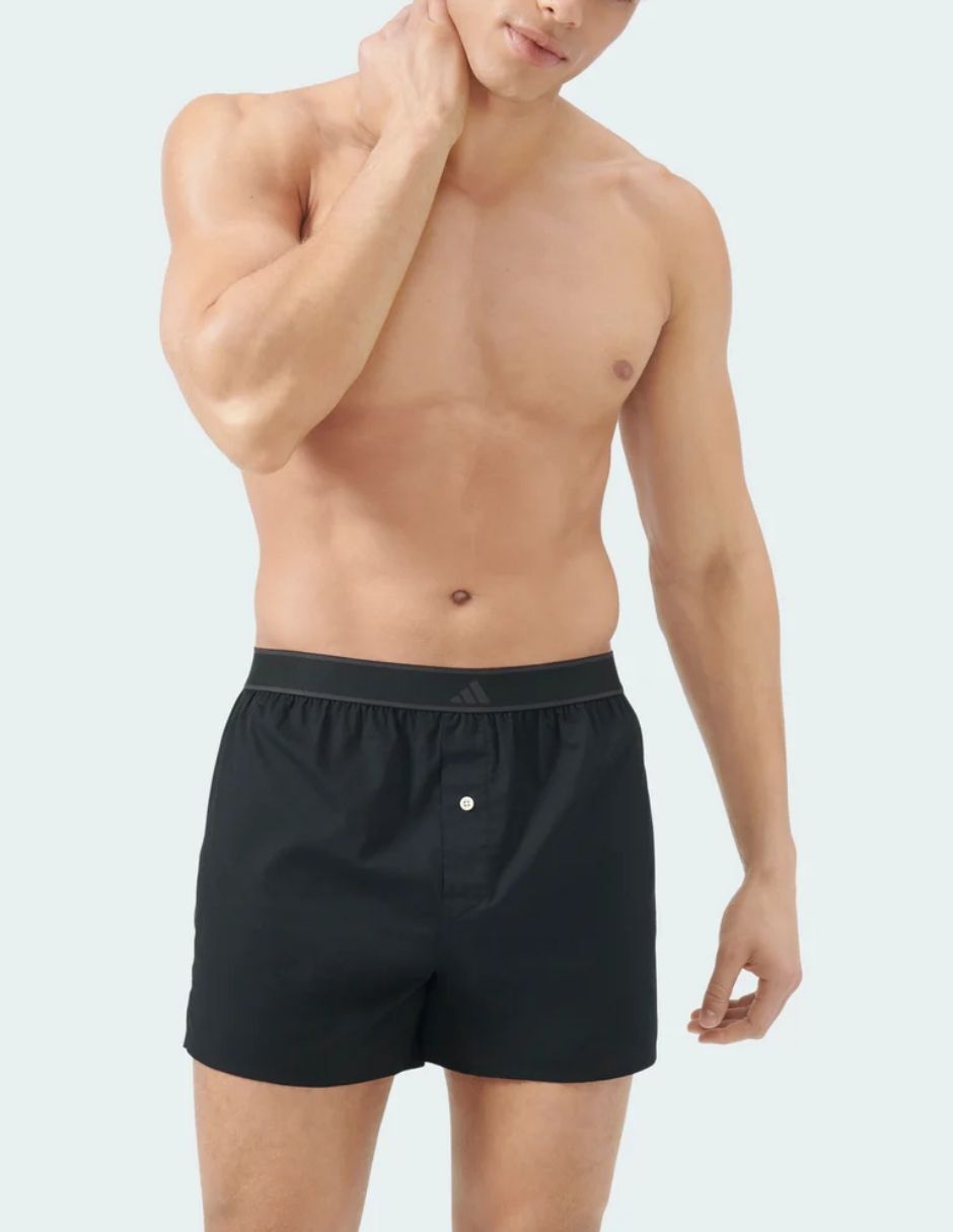 Bóxer adidas de algodón y spandex para hombre 2 piezas