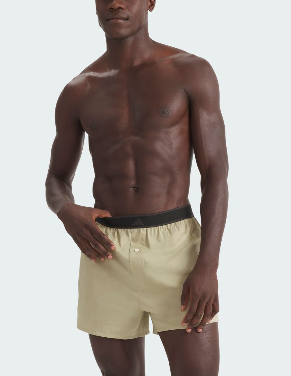 Bóxer adidas de algodón y spandex para hombre 2 piezas