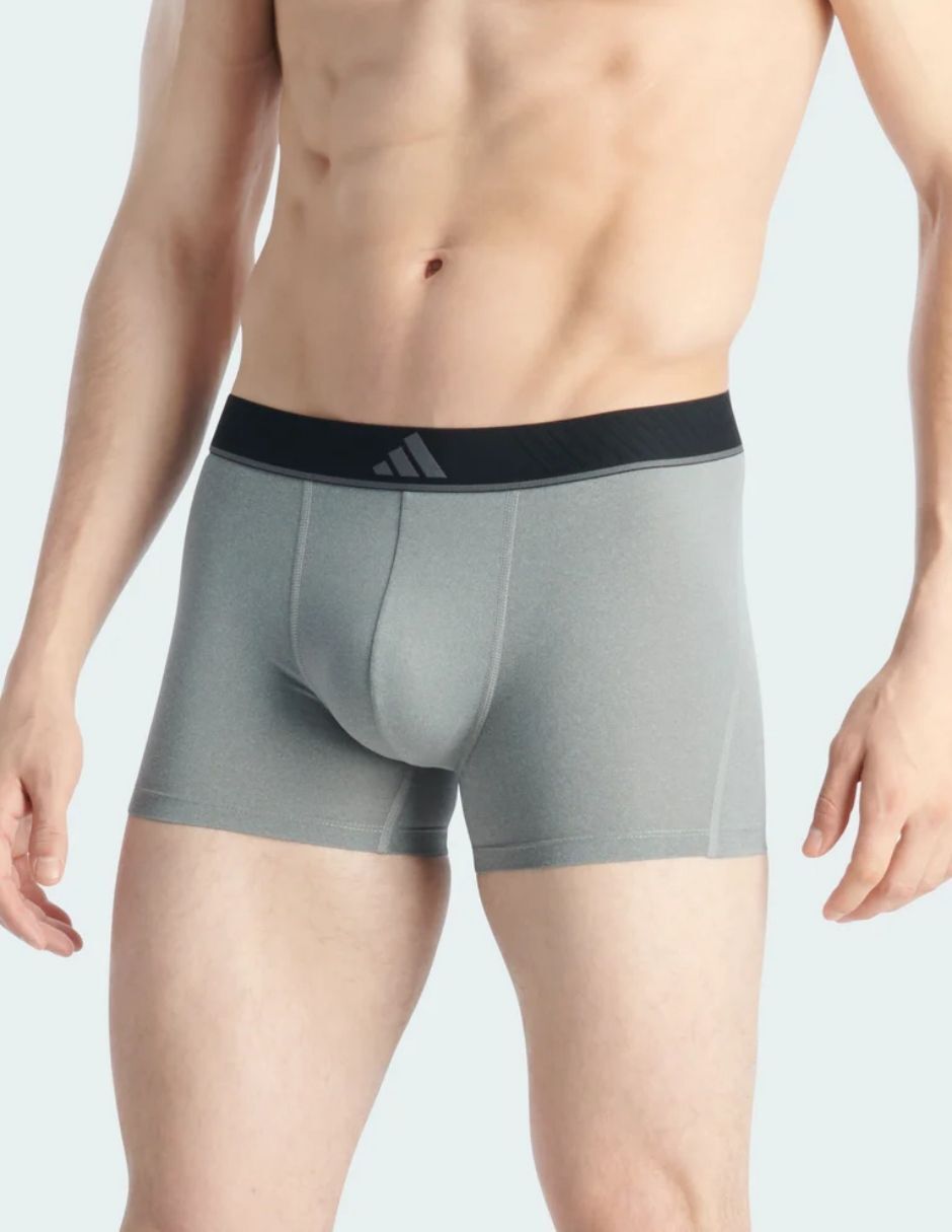 Bóxer trunk adidas de algodón y spandex para hombre 3 piezas