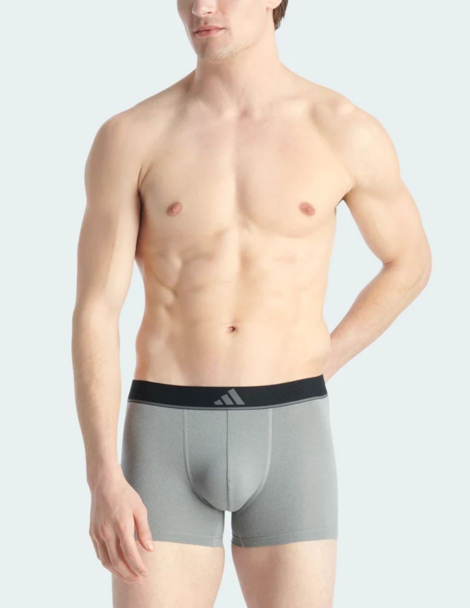 Bóxer trunk adidas de algodón y spandex para hombre 3 piezas