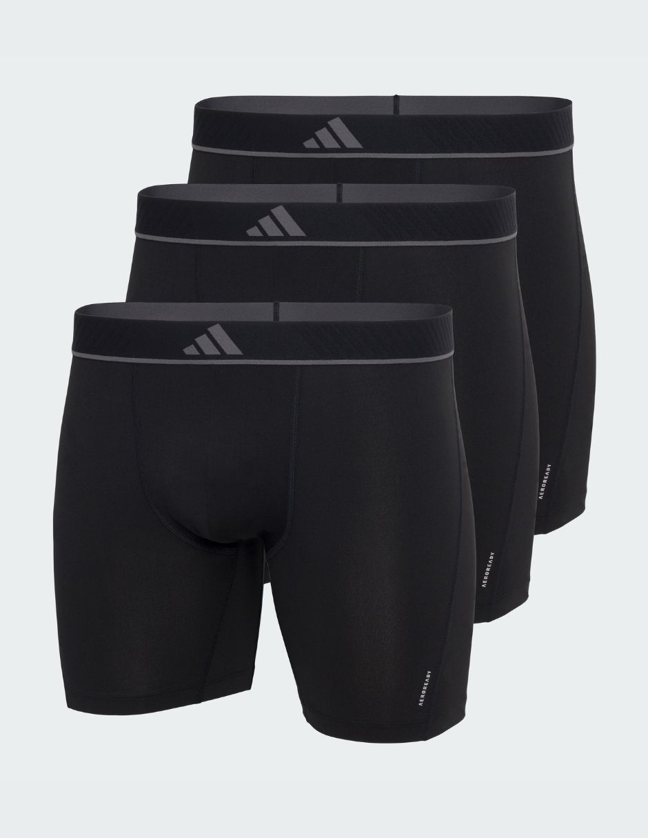 Bóxer adidas de algodón y spandex para hombre 3 piezas