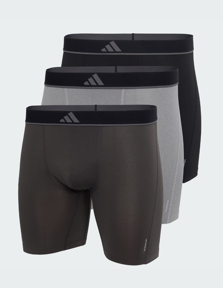 Bóxer adidas de algodón y spandex para hombre 3 piezas