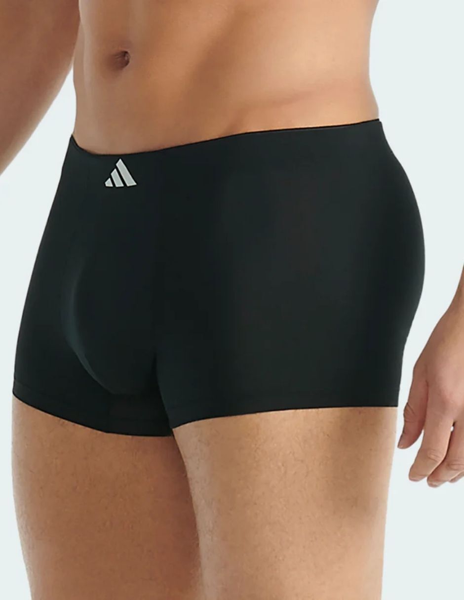 Bóxer trunk adidas de algodón y spandex para hombre 3 piezas