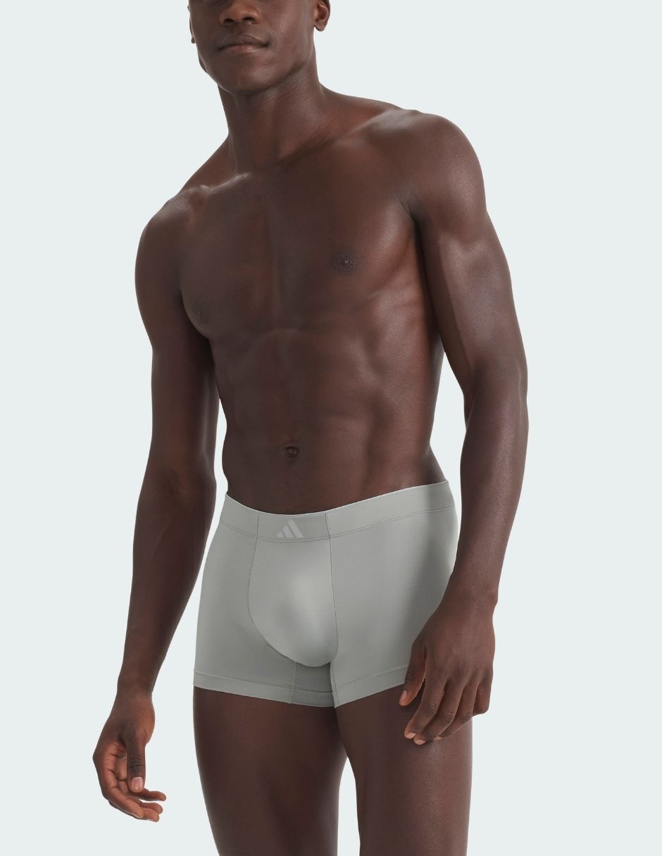 Bóxer trunk adidas de algodón y spandex para hombre 3 piezas
