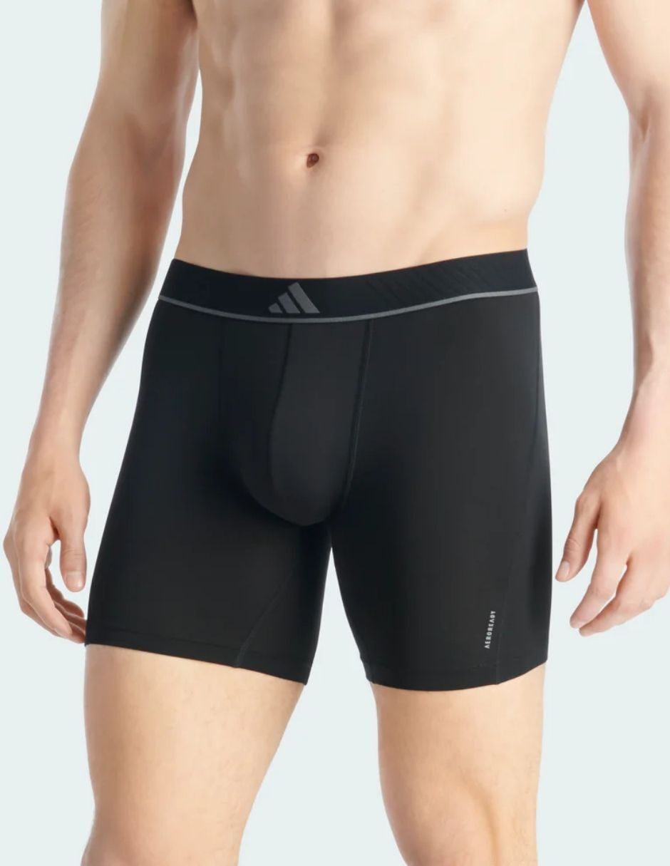 Bóxer adidas de algodón y spandex para hombre 3 piezas