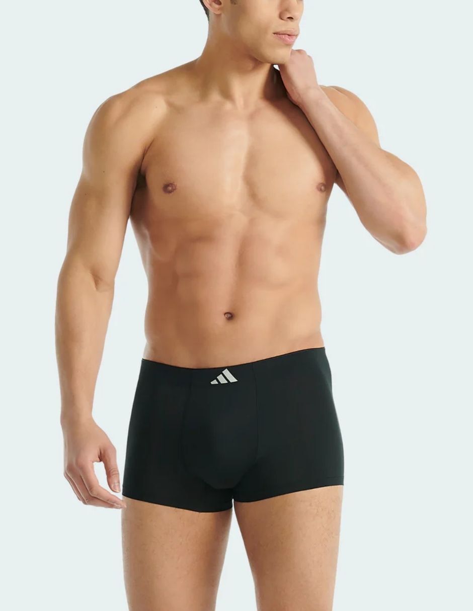 Bóxer trunk adidas de algodón y spandex para hombre 3 piezas