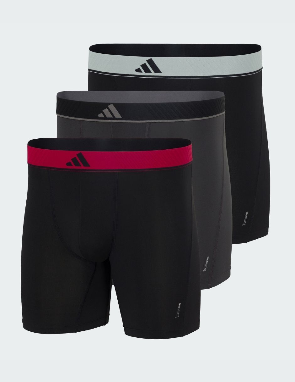Bóxer adidas de algodón y spandex para hombre 3 piezas