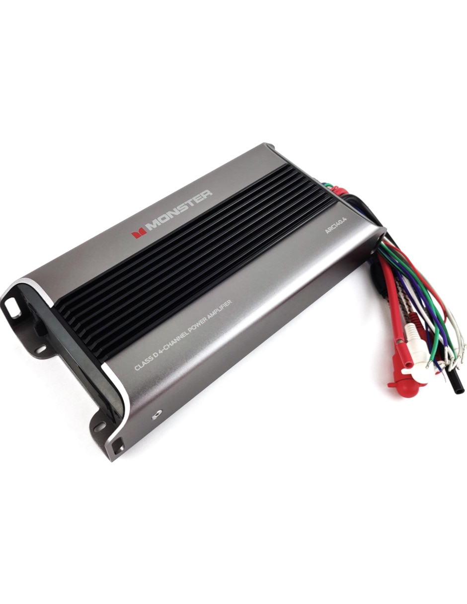MONSTER Amplificador para auto monster arc140.4 de 12 vdc
