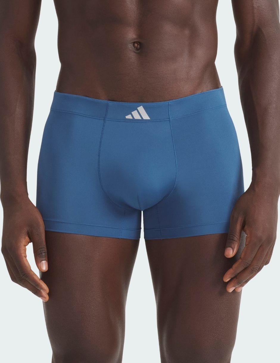 Bóxer trunk adidas de algodón y spandex para hombre 3 piezas