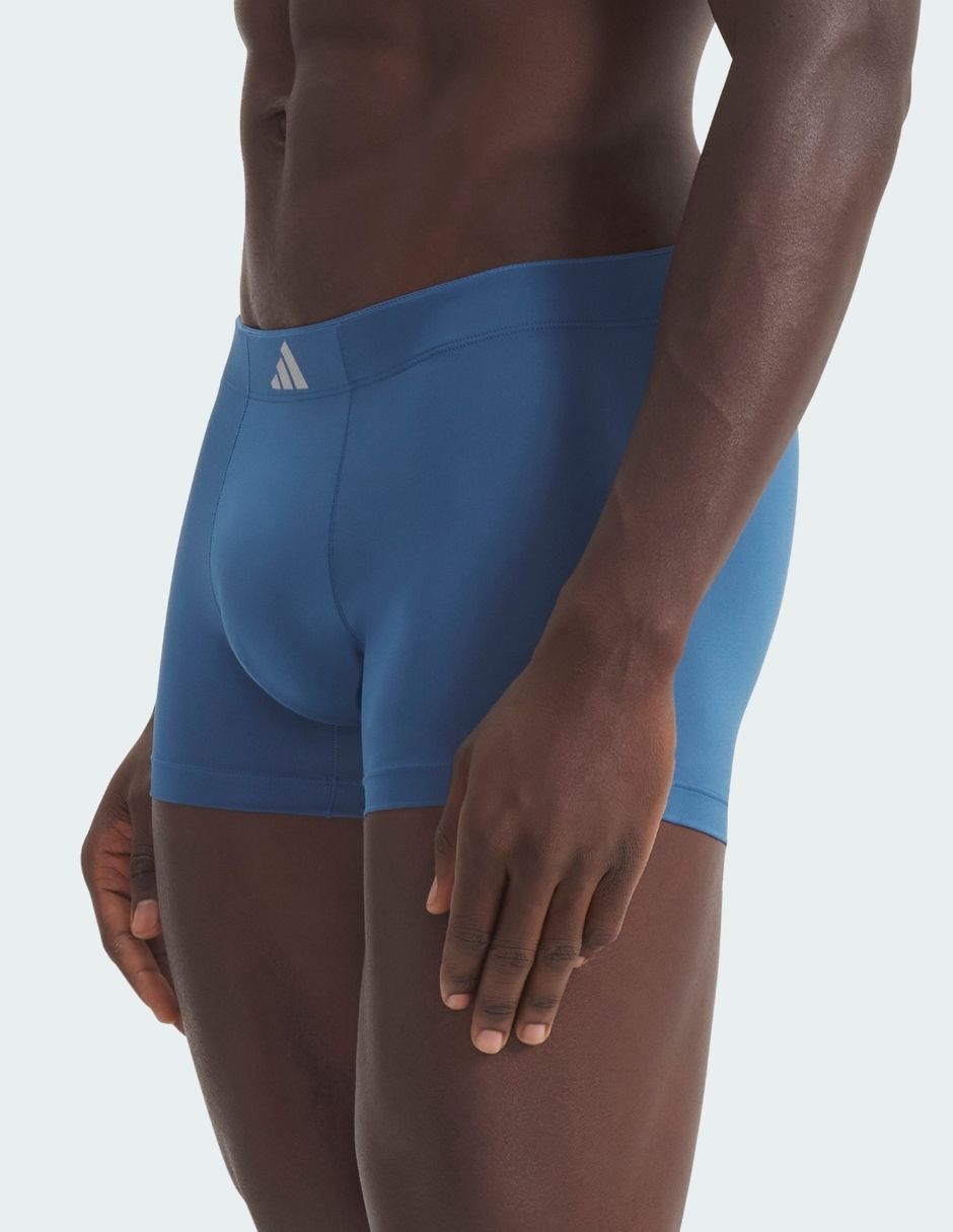 Bóxer trunk adidas de algodón y spandex para hombre 3 piezas