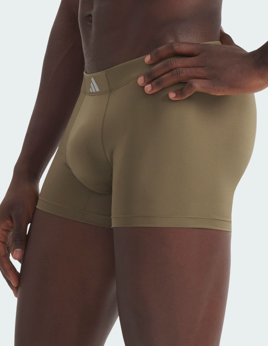 Bóxer trunk adidas de algodón y spandex para hombre 3 piezas