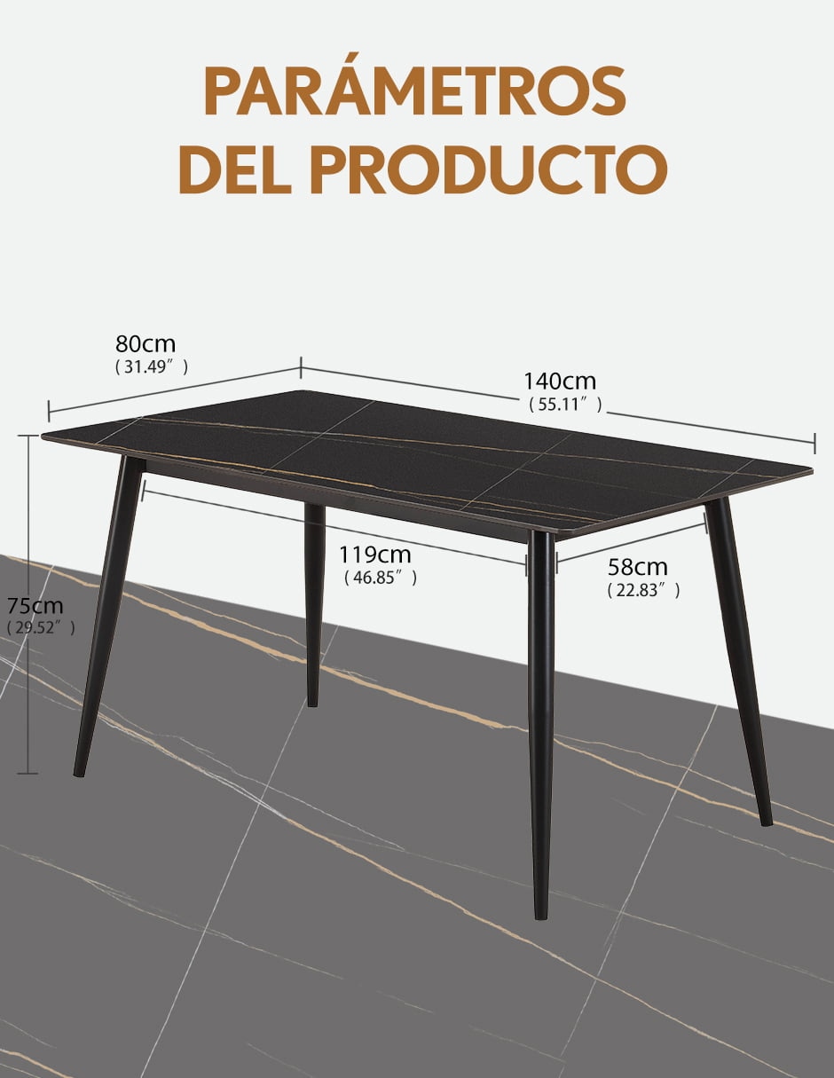 Mesa nuestro nido de piedra sinterizada