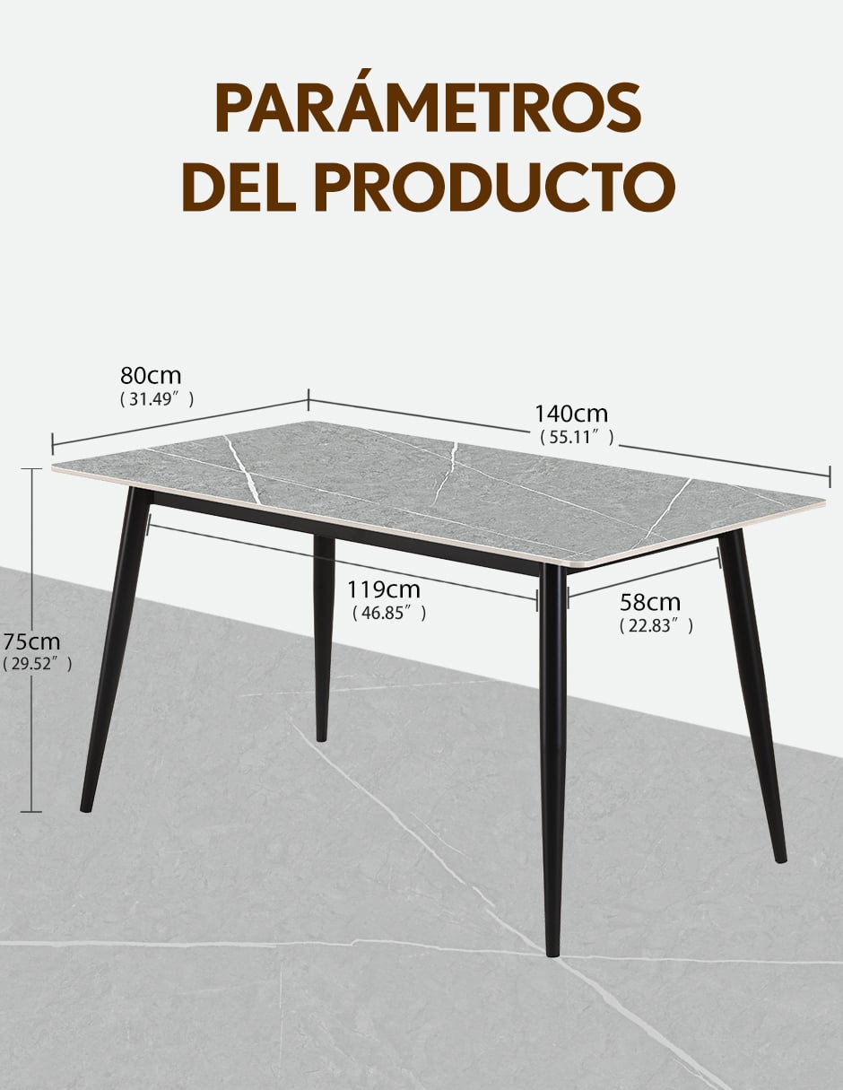 Mesa de piedra sinterizada 2