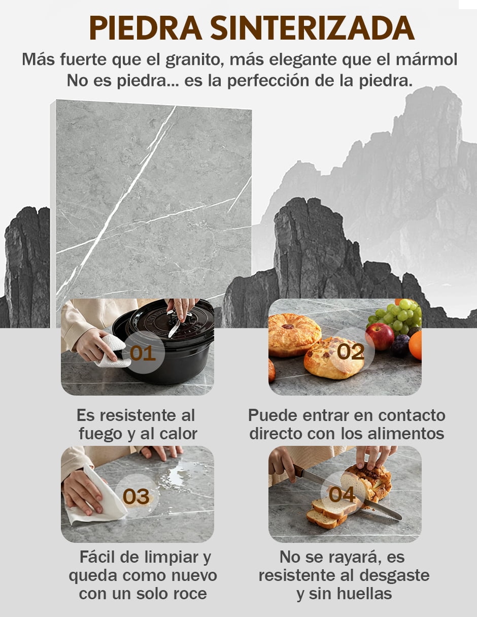 Mesa de piedra sinterizada 5