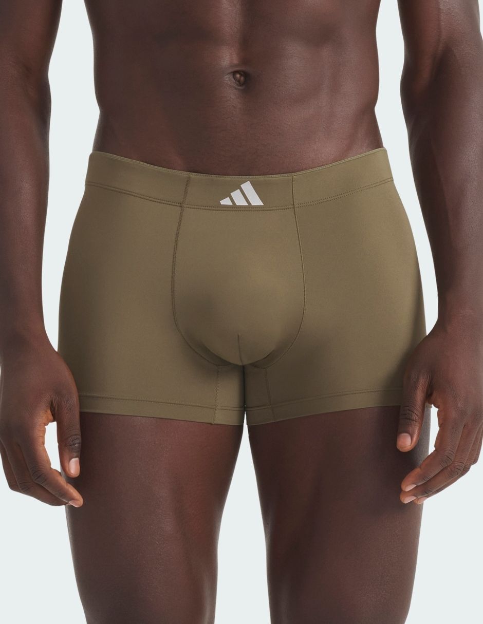 Bóxer trunk adidas de algodón y spandex para hombre 3 piezas
