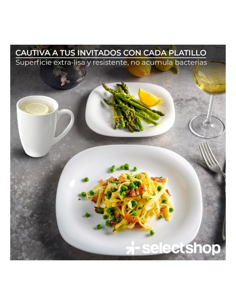 Vajilla cerrada ?Selectshop hg48c6 de vidrio para 4 personas