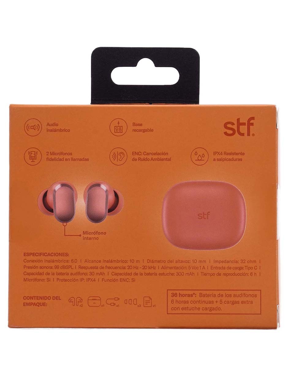 Audifonos Stf Cherry inalámbricos con cancelación de ruido