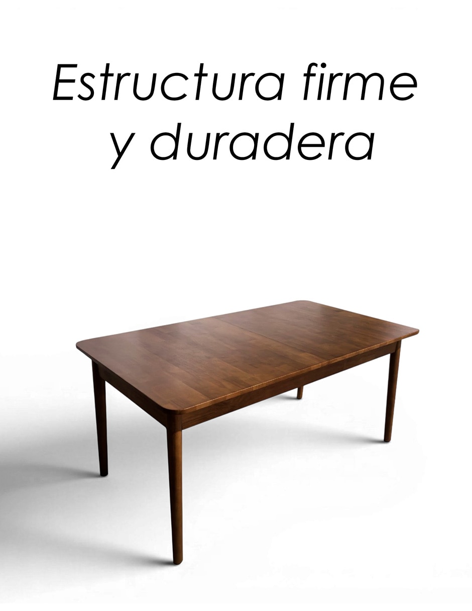 Comedor Olmo ILIOS INNOVA para 6 personas de Madera de caucho