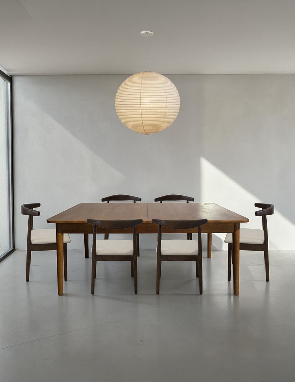 Comedor Olmo ILIOS INNOVA para 6 personas de Madera de caucho