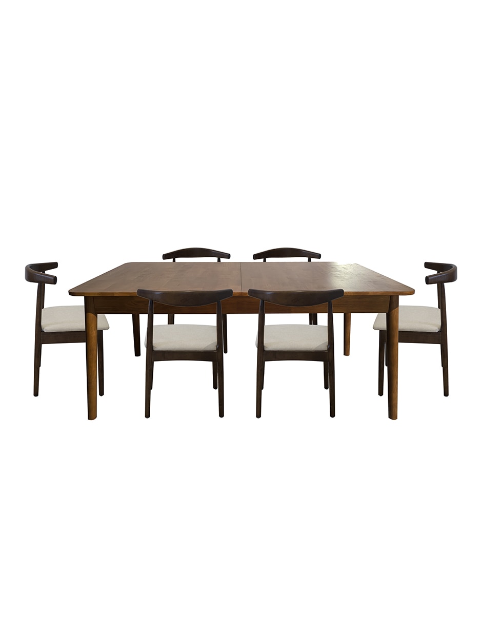 Comedor Olmo para 6 personas de Madera de caucho