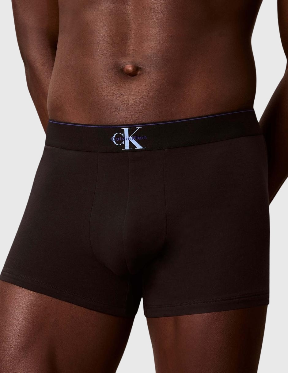 Bóxer trunk calvin klein de algodón y elastano para hombre 3 piezas