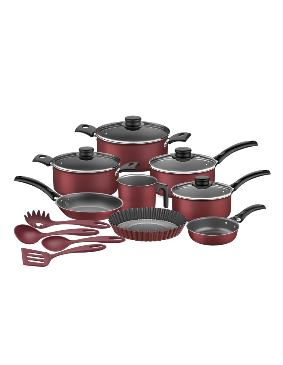 Batería de cocina de aluminio antiadherente Starflon Max 16 piezas Batería de cocina de aluminio antiadherente Starflon Max 16 piezas