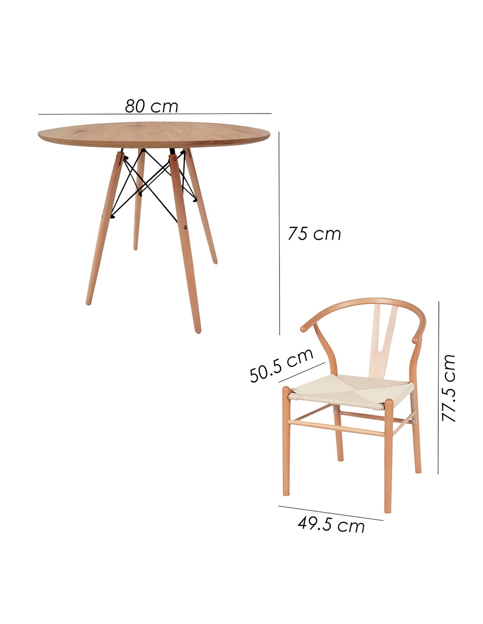 Comedor bone ilios innova para 4 personas de mdf