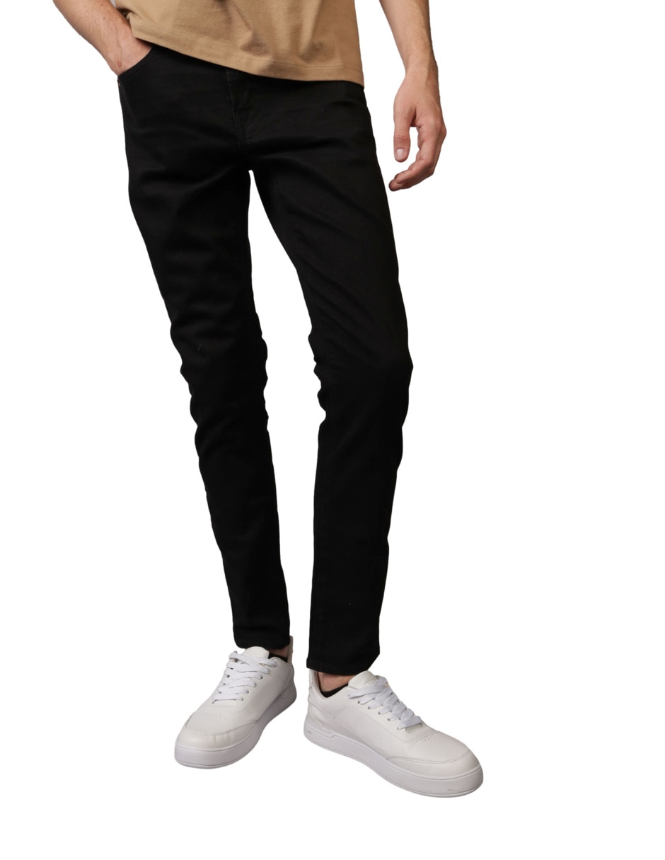 Jeans skinny lavado obscuro para hombre