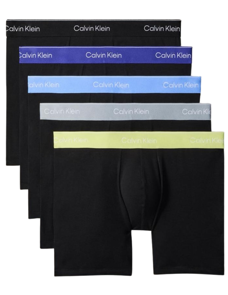 Bóxer brief de algodón y elastano para hombre 5 piezas