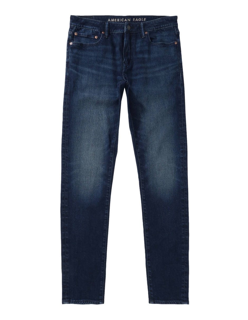 Jeans skinny American Eagle lavado obscuro para hombre
