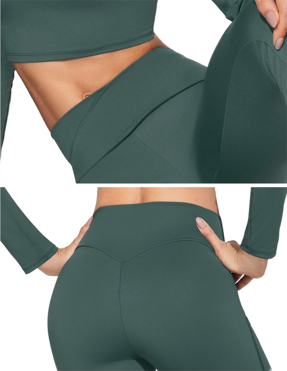 Conjunto deportivo ajustado toda época lencería con elástico para mujer