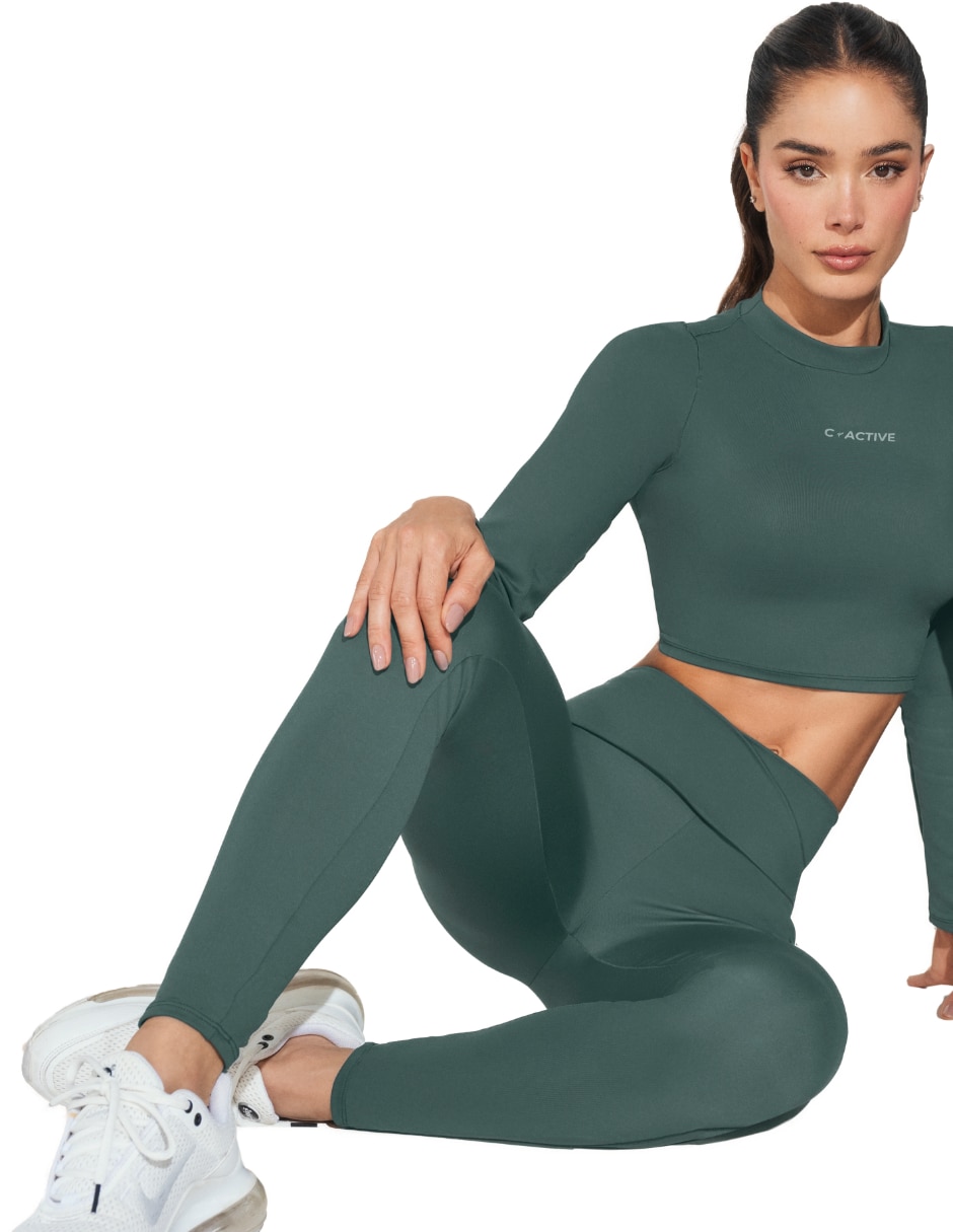 Conjunto deportivo ajustado con elástico para mujer Conjunto deportivo ajustado con elástico para mujer