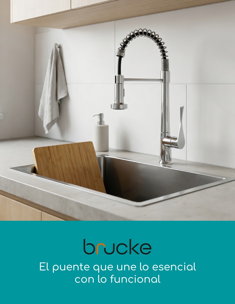 Llave mezcladora para cocina Brucke