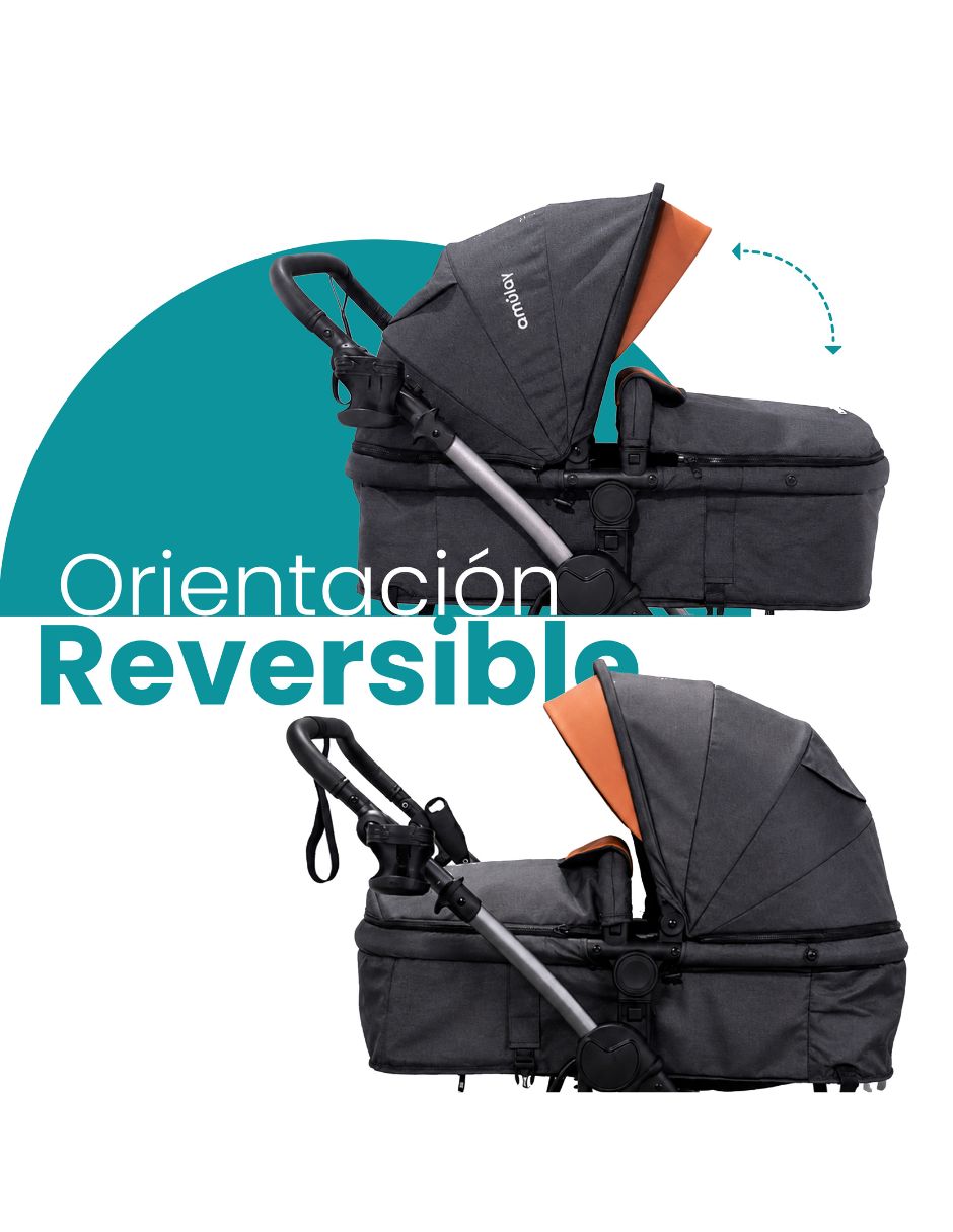 Carriola Con portabebé Carriola Plegable Sí 5