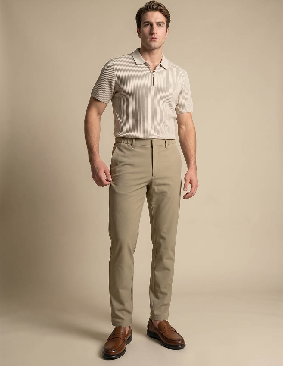 Pantalón casual slim para hombre