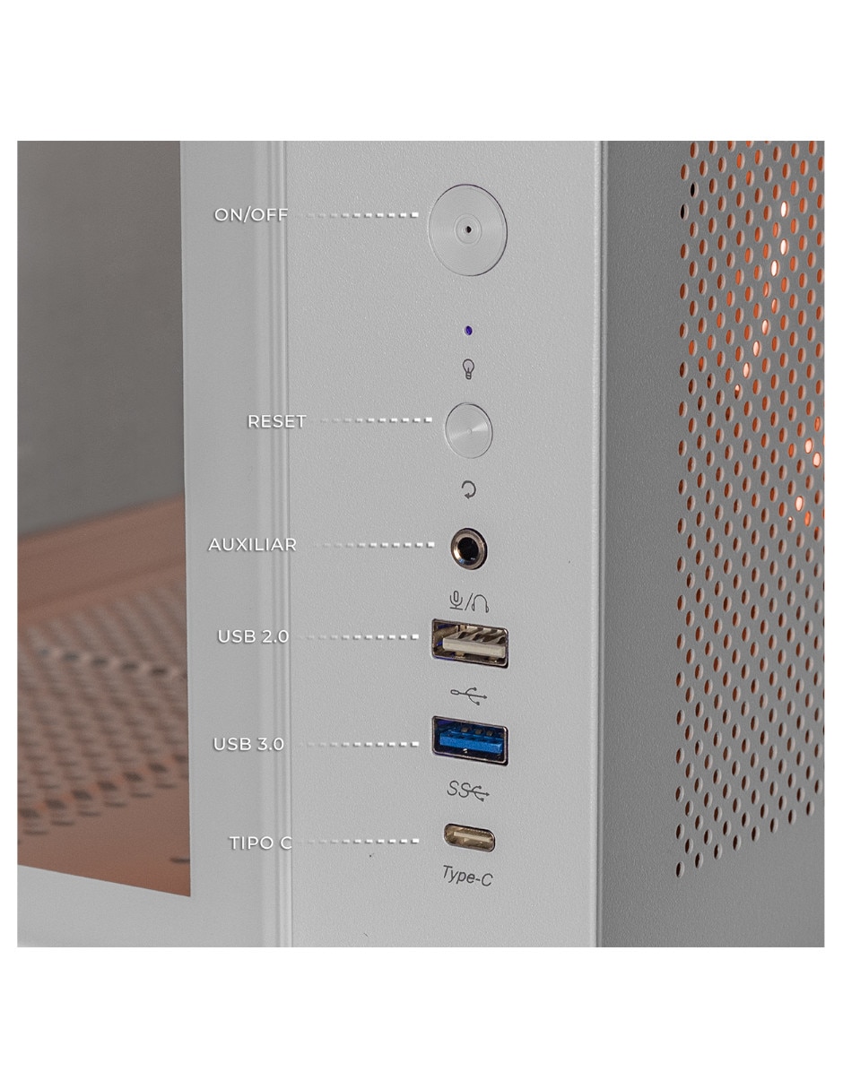 Computadora gamer DTX Gaming DXTI716GB55060MTPW 27 pulgadas Full HD Intel Core i7 NVIDIA GeForce RTX 5060 16 GB RAM 1 TB SSD