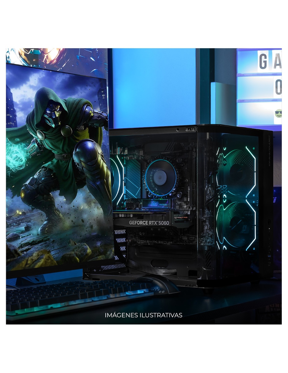 Computadora gamer DTX Gaming DXTI716GB55060MTPB 27 pulgadas Full HD Intel Core i7 NVIDIA GeForce RTX 5060 16 GB RAM 1 TB SSD