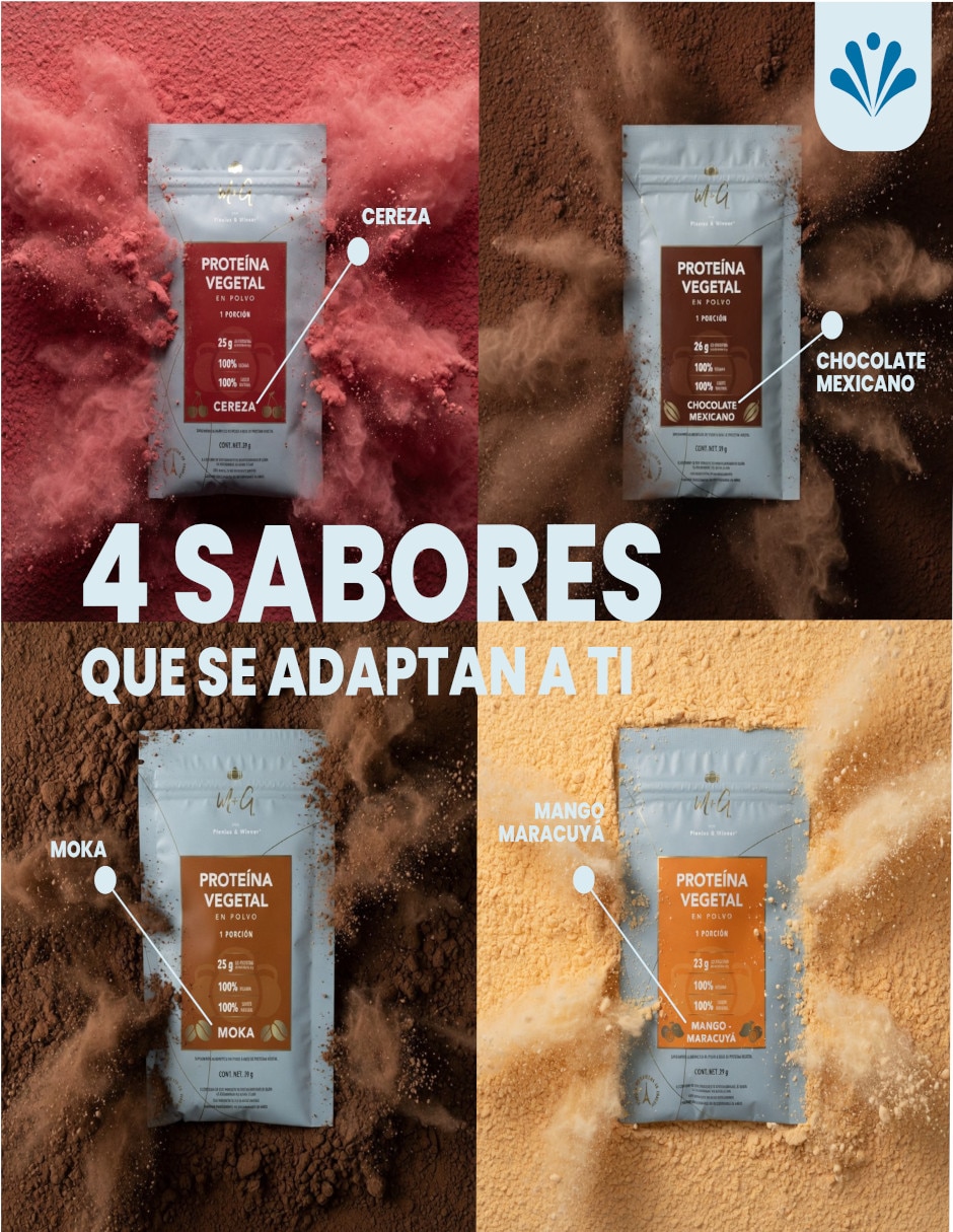 Proteína Vegetal Sabor MOKA PLENIUS&WINNER con Proteína de chícharo sabor Moka de