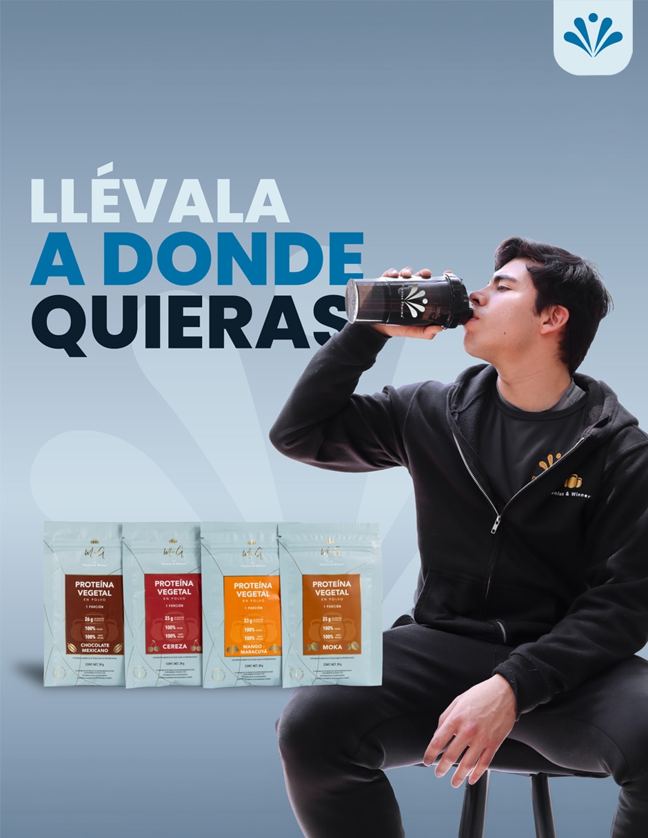 Proteína vegetal Plenius&Winner con chícharo sabor moka de 624 g