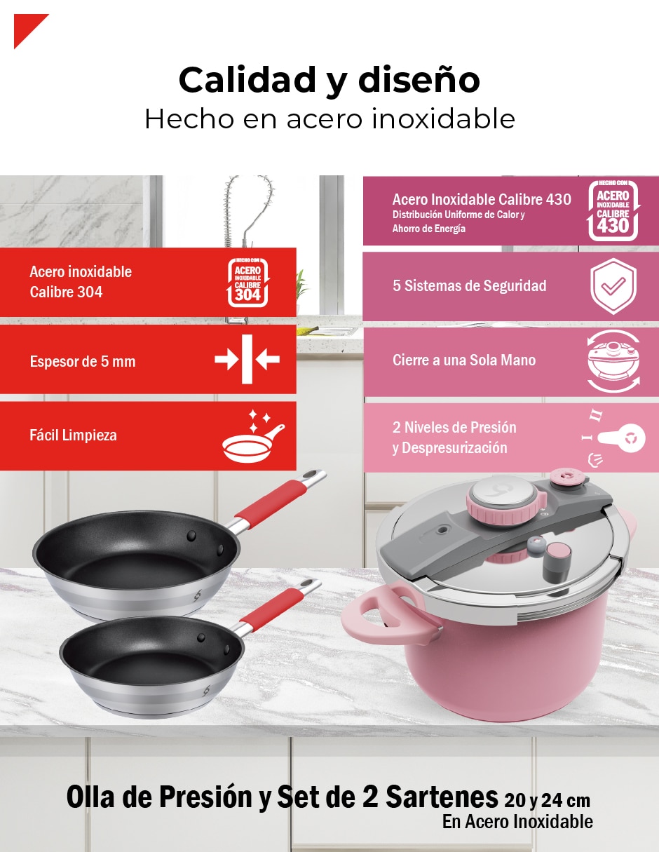 Set olla de presión 2