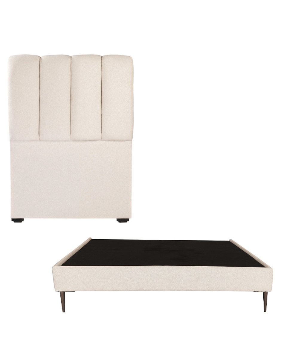 Cama kami de madera y tela Cama kami de madera y tela