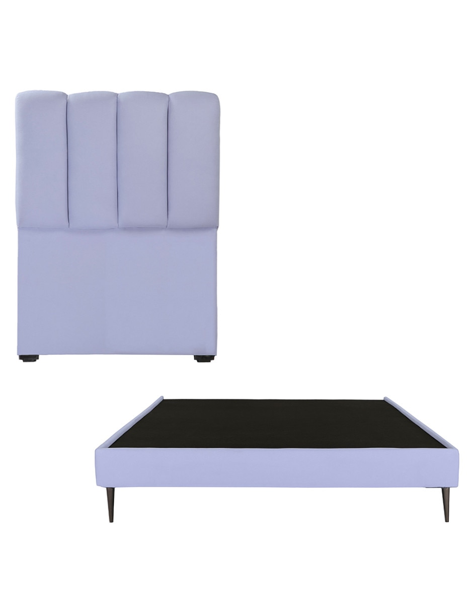 Cama kami de madera y tela 1