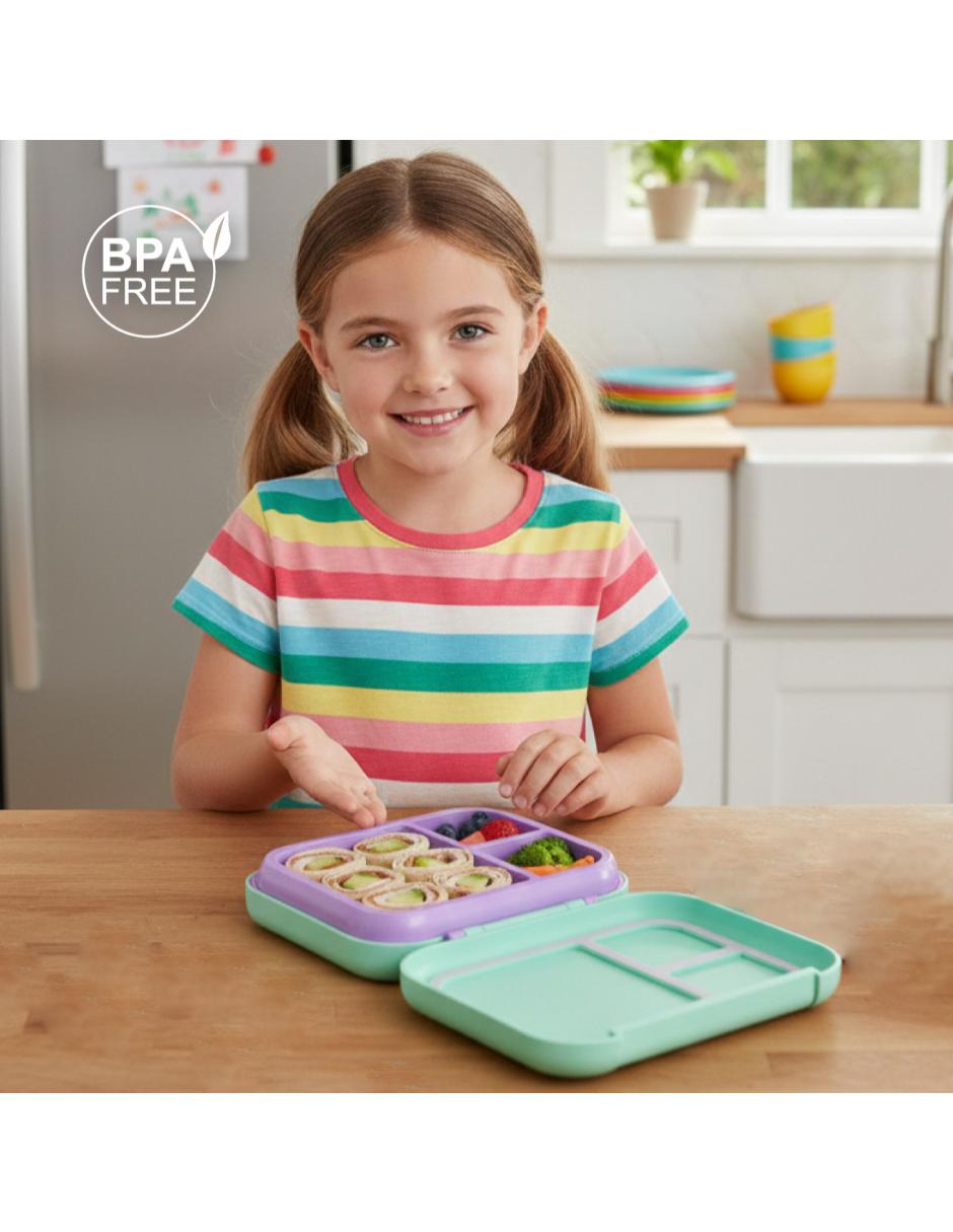 Lonchera Bento con estampado 2