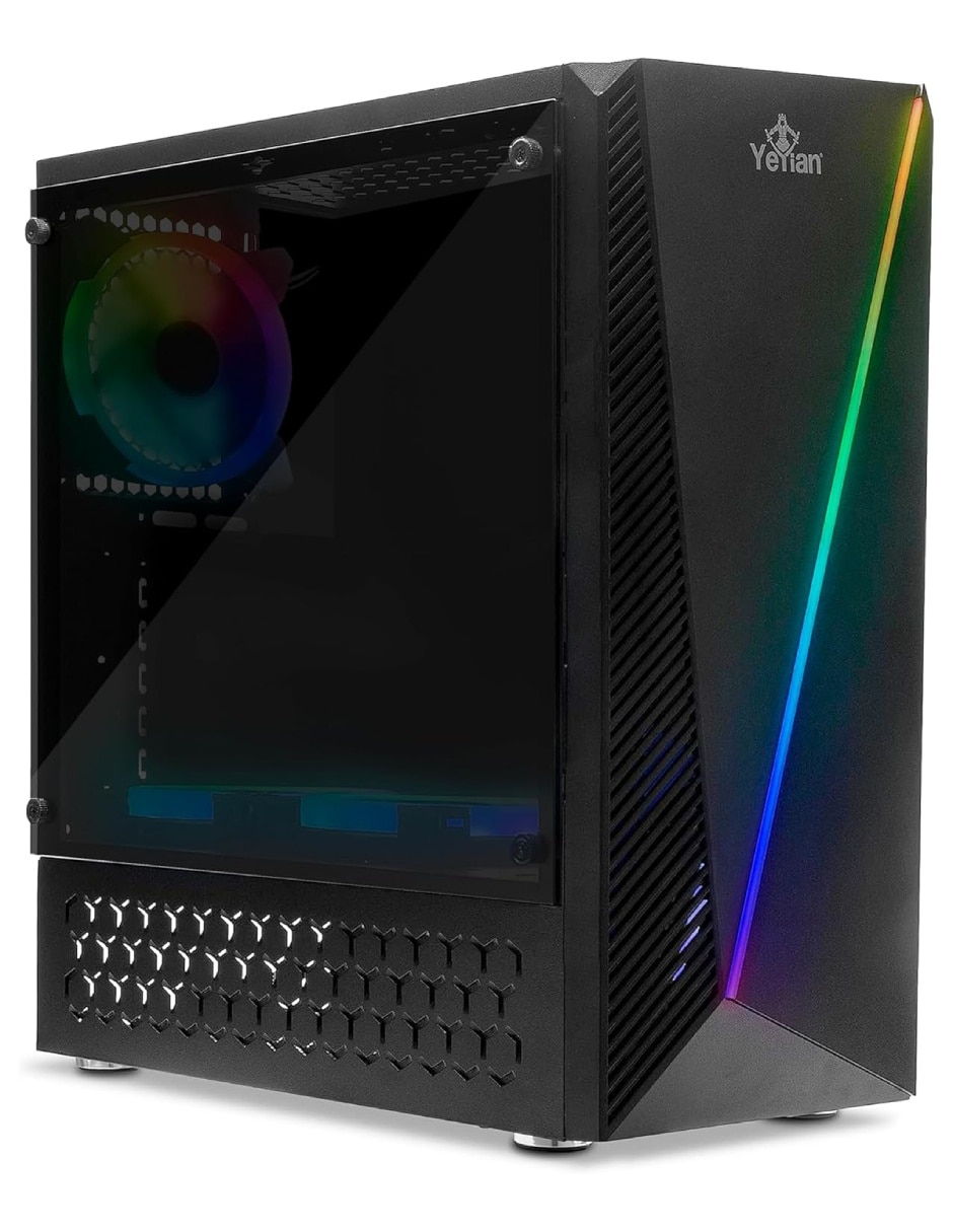 YEYIAN Computadora gamer Yeyian Crescent YPA-CM56GTB-251M AMD Ryzen 5 AMD Radeon 16 GB RAM 1 TB HDD 256 GB SSD