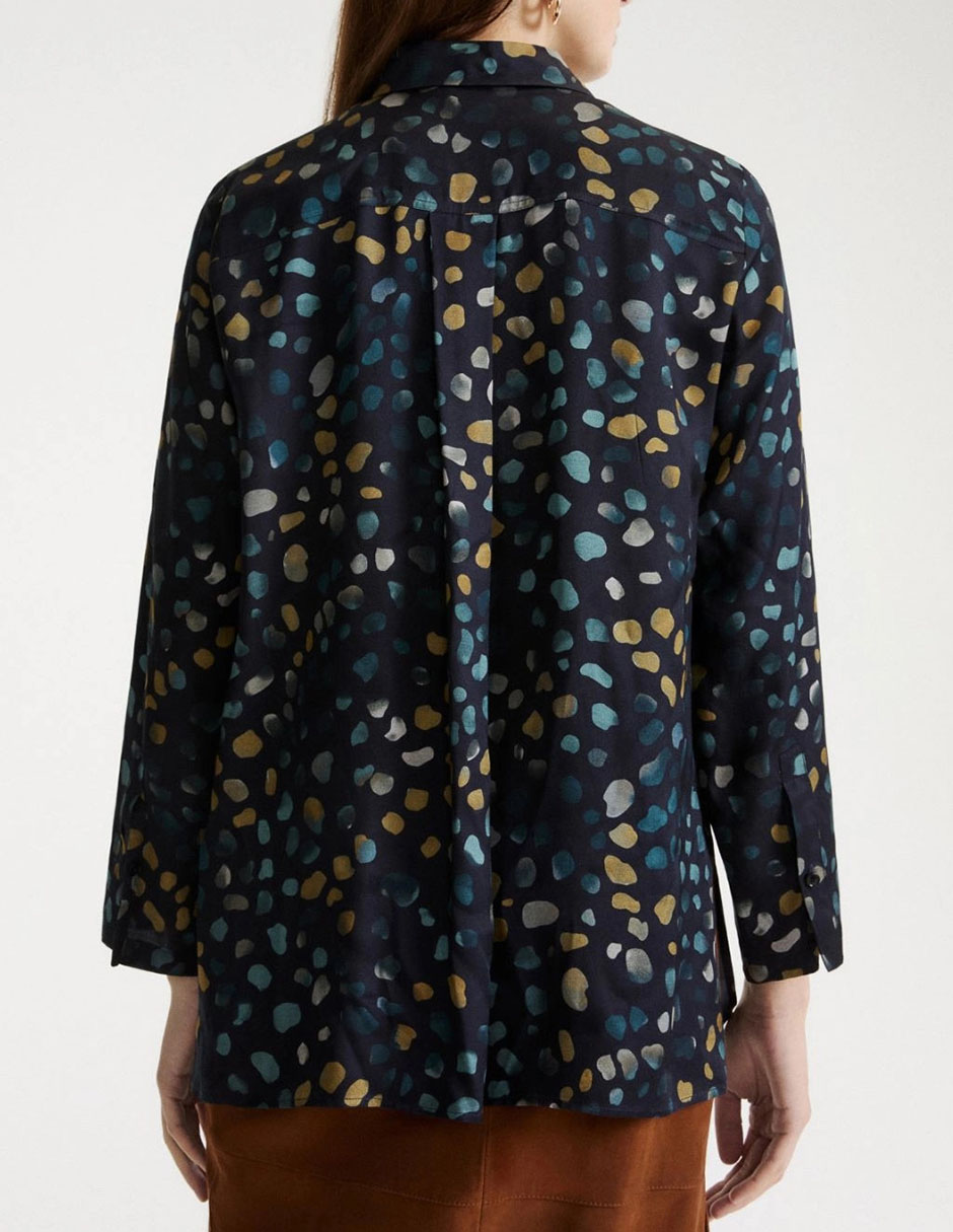 Blusa camisera manga larga para mujer 3